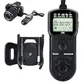Wired Timer Remote Shutter Release Control & Clip Holder for Sony A6600 A6100 A7RIV A7RIII A7RII A7 IV III II RX100 VII VI VA V IV III A6400 A6000 A6300 A6500 A7SII RX10 III II A99II Replace RM-SPR1