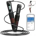 RENPHO Smart Jump Rope, Fitness Skipping Rope with APP Data Analysis, Workout Jump Ropes for Home Gym, Crossfit, Jumping Rope Counter for Exercise for Men, Women