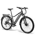 AKEZ Bicicleta eléctrica para Adultos, Bicicleta de montaña eléctrica híbrida para Hombres, Bicicleta eléctrica Todoterreno, 48V 13Ah batería de Litio extraíble