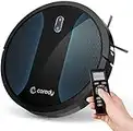 Coredy Robot Vacuum Cleaner, Fully Upgraded, Boundary Strip Supported, 360° Smart Sensor Protection, Strong Max Suction, Super Quiet, Self-Charge Robotic Vacuum, Cleans Pet Fur, Hard Floor