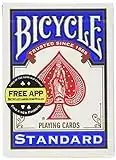 Bicycle Standard Index Playing Cards 1 Deck, Colors may Vary (Red or Blue)