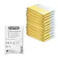 FLEXEO 10x Rettungsdecke Gold Silber - 210cm x 160cm - Rettungsfolie - Notfall - Erste-Hilfe-Decke - Notfalldecke - Rettungsdecken - Emergency Blanket - Goldfolie - Silberfolie