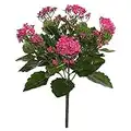 Vickerman Everyday Artificial Hot Pink Kanachoe Bush 17.25" Long - Premium Faux Floral Decor for Wedding or Everyday Arrangements - Maintenance Free Flowers