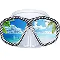 RABIGALA Snorkel Mask Diving Mask for Adult Swim Goggles Anti-Fog Snorkeling mask for Snorkeling Scuba Diving for Unisex Swimming Gear Tempered Glasses Diving Mask(#4)