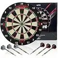 Professional Regulation Bristle Dartboard Set: High-Grade Compressed Sisal Dart Board Set with Print Numbers and Staple-Free Bullseye, Dart Board Suitable for Adults in Party/Competition/Bar