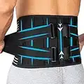 Suptrust Back Brace for Men and Women, Lower Back Pain Relief with 7 Stays, Lower Back Brace, Lumbar Support, Breathable Waist Lumbar Lower Back Support Belt with Dual Adjustable Straps(L/XL, Waist 100-110CM/35.4-43.3INCH)