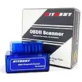 OBD2 Scanner Bluetooth für Android, Mini OBD2 Scanner Auto Diagnosegerät OBDII Auto Check Engine Light Code Reader