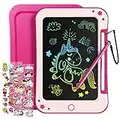 TEKFUN Juguetes Niñas Niños 2 3 4 5 6 7 Años, Tableta de Escritura LCD 8,5 Pulgadas, Tablero de Dibujo Electrónico, Pizarra Magnetica Infantils, Regalo Cumpleaños para Niñas Niños (Rosa)