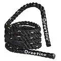 DREETINO 2.8lb Heavy Duty Durable Jump Rope Adult Fitness Weighted Ropes Men and Women Whole Body Muscle Exercise to Improve Strength Endurance Training Sports jumping rope Outdoor Concrete use Weight Loss Skipping Rope