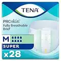 TENA Super Brief, Medium, Heavy Absorbency Adult Diaper, Disposable, 67401 - Pack of 28