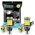 Alopee 4-Pack 921 912 T10 T15 White 1200 lumens 12V-24V Extremely Bright Non-Polarity Canbus Error Free AK-4014 45pcs Chipsets LED Bulbs For Backup Reverse Parking Lights Xenon White 6000K