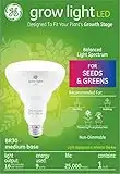 GE Lighting BR30 Full Spectrum LED Grow Light Bulb for Indoor Plants - 9W, Full, Balanced Lighting for Seeds & Greens