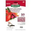 Jobe's Organics Vegetable & Tomato Fertilizer Spikes, 50 Spikes