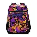 Skulls Cooler Zaino a tenuta stagna Cooler Cooler isolato Lunch Cooler Bag 30 Lattine Campeggio Raffreddatori per Uomini Donne