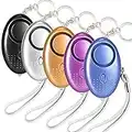 5 Pack Emergency Personal Security Alarm Keychain 140DB with LED Light, Electronic Self-Defense Protection Safety Alarms Super Loud Mini Police Approved Rape Attack Alarms Siren for Women Kids Girls.