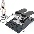 DODOBD Stepper Up Down pour l'aérobic et Fitness, Mini Stepper avec Console et Larges Marches, Home Trainer pour L'entraînement des Abdominaux, Jambes et Fessiers