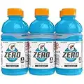Gatorade G Zero Thirst Quencher, Cool Blue, 12oz Bottles (6 Pack)