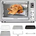 COSORI Air Fryer Toaster Oven, 12-in-1 Convection Oven Countertop with Rotisserie, Stainless Steel 32QT/30L, 6-Slice Toast, 13-inch Pizza,100 Recipes, Basket, Tray(6 Accessories)Included