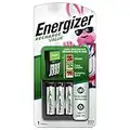 Energizer Rechargeable AA and AAA Battery Charger with 4 Rechargeable AA Batteries, Recharge Value Battery Charger for Double A Batteries and Triple A Batteries