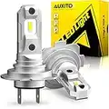 AUXITO H7 LED Bulbs 6500K White, 8 CSP Chips Super Bright, 1:1 Mini Size, Non-polarity, No Adapter Required, Fanless H7 Bulbs Replacement Conversion Kit, Pack of 2