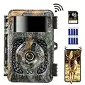 K&F Concept 4K 32MP WiFi Wildlife Camera, No Glow Night Vision Trail Camera with Motion Activated, Waterproof Garden Hunting Camera for Nature Scouting, With 64G SD Card & ‎8 AA Batteries