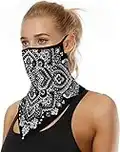 ARKIM Unisex Bandana Face Mask Scarf Face Rave Balaclava Neck Gaiters Dust Cloth Washable Wind Motorcycle Mask Women Men (Style-29)