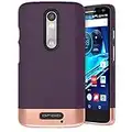 Motorola Droid TURBO 2 Case, Encased (SlimSHIELD Edition) Ultra Slim Cover (full coverage) Hybrid Slider Shell (Royal Purple)