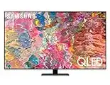 Samsung TV QLED QE65Q80BATXZT, Smart TV 65" Serie Q80B, QLED 4K UHD, Alexa e Google Assistant integrati, Carbon Silver, 2022, DVB-T2