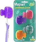 Mspan - Copertura per spazzolino da denti elettrico Sonic, protezione da viaggio in plastica, con clip di protezione per capsule, confezione risparmio