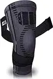 PURE SUPPORT Knee Brace Sleeve | with Strap Compression Patella Stabilizer for Meniscus Tear | Arthritis Pain | Running | Football | Crossfit | Sports | Gym | Women | Men