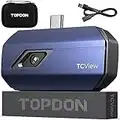 TOPDON Thermal Camera TC001, Thermal Imaging Camera Android 256x192 Resolution, -20℃-550℃ Testing Range, 40mk Heat Sensitivity, Error Less Than 2℃, for Smartphones and Tablets