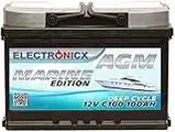 Electronicx Bateria solar AGM 12v 100ah MARINE EDITION Barcos Barca Caravana Autocaravana Bateria solar