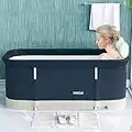 Foldable Ice Bath Tub Cold Plunge Tub for Adults 47 Inch Portable Hot SPA Bath Tub Bathtub Concise