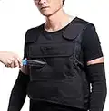 YD Body Anti Knife Stab Front and Back Proof Vest Concealed Vest Free + Knife Proof Cut Resistant Work Gloves (Protection Vest)