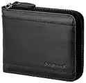 Admetus Wallet for Men Zipper Leather Wallet for Men Bifold RFID Blocking Card Holder black10