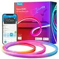 Govee Neon RGBIC Rope Lights with Music Sync, DIY Design, Works with Alexa, Google Assistant, 10ft LED Strip Lights for Gaming, Bedroom Living Room Decor (Not Support 5G WiFi)