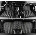 JTXWANG Custom Making Car Floor Mats for BMW 1,2,3,4,5,6,7,8-Series,i3,i4,i8,iX,iX3,X1,X2,X3,X4,X5,X6,X7,Z4 2002-2023 (Black Beige)