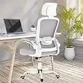 Mimoglad Office Chair, High Back Ergonomic Desk Chair with Adjustable Lumbar Support and Headrest, Swivel Task Chair with flip-up Armrests for Guitar Playing, 5 Years Warranty