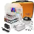 Watson & Webb Airbrush Cake Decorating Kit Airbrush plus 13 Colours, Stencils, Cleaning Station & Case