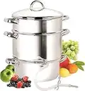 Cook N Home NC-00256 11-Quart Stainless-Steel Juicer Steamer