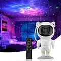 SWIFTVEIN LED-Sternenhimmel Projektor Astronaut, Galaxy Light mit Fernbedienung und Timer, Sternenprojektor Kinder und Erwachsene, Smart Star Projector Weiß, Sternlichtprojektor 228x120mm