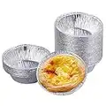 Foil Pie Dish , Pack of 30 Pie Dishes for The Oven Aluminum Foil Pie Pans Round Baking Foil Trays Pudding Muffin Cases for Small Cakes, Jam Tarts and Cakes