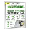 Super King Size Borsa per materassi per spostamento trasporto e stoccaggio autoadesiva impermeabile resistente antistrappo 500 g coprimaterasso e protettore per spostare trasportare e riporre