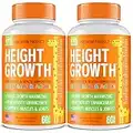 KTD BIOLABS Pack of 2 Height Growth Maximizer - Natural Height Booster Teen Vitamins - Made in USA - Growth Pills to Reach Height & Grow Taller - Height Increase Pills for Adults & Kids Growth