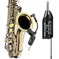SGPRO Kabelloses Saxophon-Mikrofonsystem, voreingestellte Echo-Funktion, Clip-On-Instrument-Mikrofon, Tuba, Waldhorn, Trompete, Trumbone