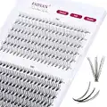 Lash Clusters Individual Lashes 240pcs 10D+20D Mixed Cluster Lashes D Curl Diy Lash Extensions Cluster Eyelash Extensions Soft Lash Cluster Self Application at Home (10+20-D-9-16mix)