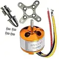 Kyrio A2212 / 6T Motor sin escobillas 2200KV Outrunner Motor sin escobillas Kit de Accesorios RC con Soportes para Aviones RC Plane Glider Quadcopter Helicopter Copter Multi-Copter