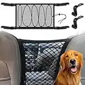 Rete da Auto per Bagagli, Rete Auto per Cani e Ganci 2PCS, Universale Rete Auto Portaoggetti Carico per Auto Interni con Cerniera Organizer Bagagliaio per Jeep Van SUV per Rete Bagagliaio Auto