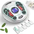 Medical Foot Massager Machine - Feet Legs Circulation Devices Using EMS and TENS Stimulator, Electrical Muscle Pulse Massage Therapy, Electric Foot Reflexology, Relieve Pain for Neuropathy