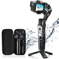 3 Axis Gimbal Stabilizer for Gopro Hero 11/10/9, Handheld Stabilizer for Gopro for Video Recording,IPX4 Waterproof, Bluetooth Control, Compatible with Osmo Camera, YI Cam, Insta360, hohem iSteady Pro4